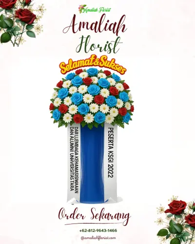Standing Flower di Gedung Serbaguna Panarung